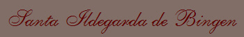 Santa Ildegarda de Bingen