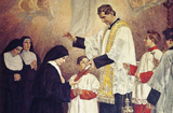 Santa Maria Mazarello y San Juan Bosco