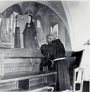 Padre Pío rezando