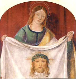 Santa Verónica y el rotro de Jesús