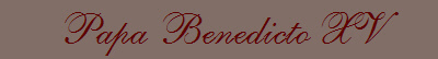 Papa Benedicto XV