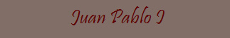  Juan Pablo I